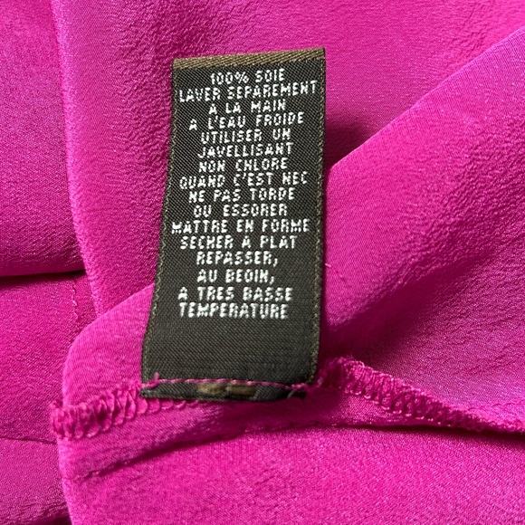 Anthropologie Fei Silk Buttondown Cowlneck - Sz US 4 - Picture 12 of 15